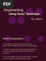 Keyboarding Technique