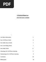 A Technical Report On: GSM-900 Mobile JAMMER