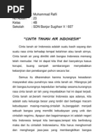 Contoh Cerpen Cinta Tanah Air Indonesia Sketsa