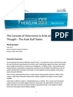 The Concept of Deterrence in Arab and MuslimThought - The Arab Gulf States