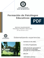 Formación de Psicólogos Educativos