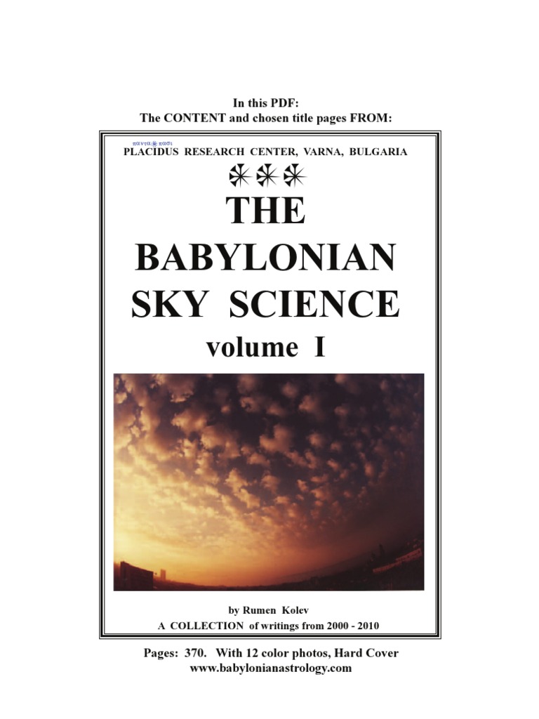 Babylonian Sky Science Overview | PDF | Babylonia | Astronomy