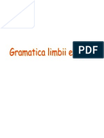 Gramatica Limbii  ENGLEZE