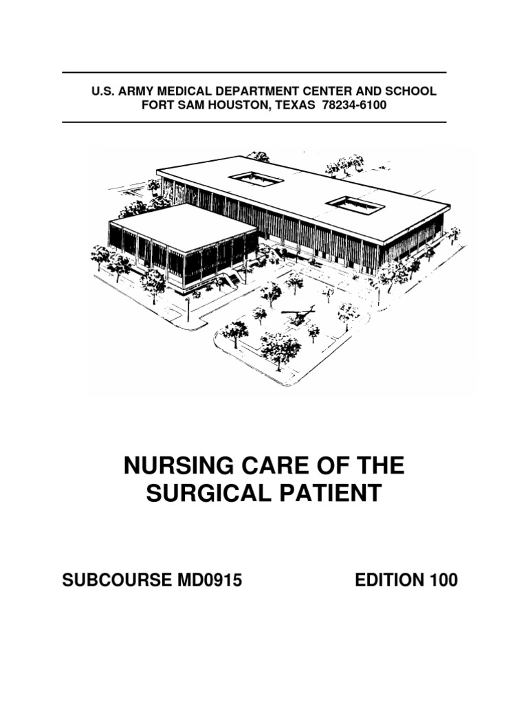 Us Army Nursing Care of The Surgical Patient | PDF | Anesthesia | Surgery