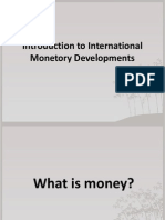 Introduction To International Monetory Developments