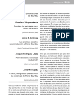 Balances y Evaluaciones de Bourdieu