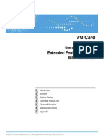 VM Card Extended Feature Settings Web Reference: Operating Instructions