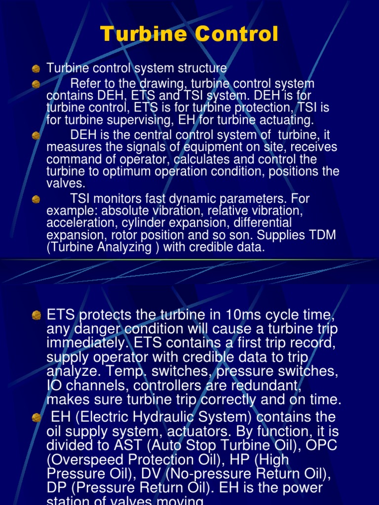 DEH Turbine Control System Overview | PDF | Science & Mathematics ...