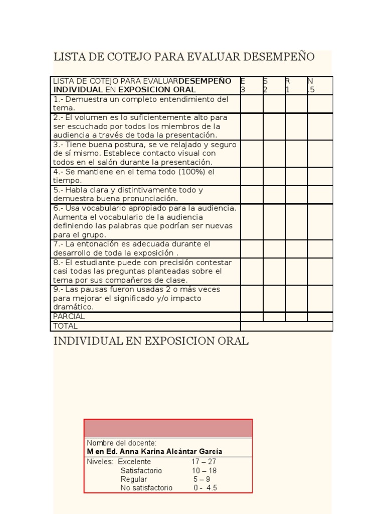 Lista De Cotejo Animada Porn Sex Picture