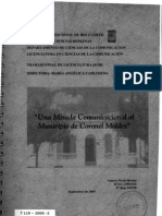 2005-UNA MIRADA COMUNICACIONAL AL MUNICIPIO DE CORONEL MOLDES