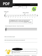 Notation for treble and bass clef