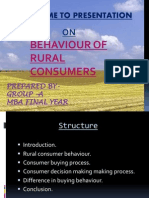 Behaviour of Rural Consumer
