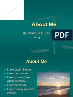About Me Powerpoint