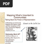 Community Mapping Event Poster