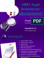 HRD Audit Instruments Questionnaire