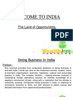 Welcome To India: The Land of Opportunities