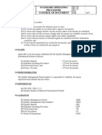 Standard Operating Procedure Control of Document: Doc. No. Rev. No. Date:::: 1 of 7