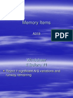 A319 Memory Items