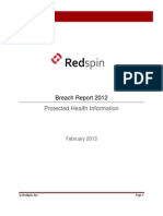 Redspin Breach Report 2012 - Protected Health Information