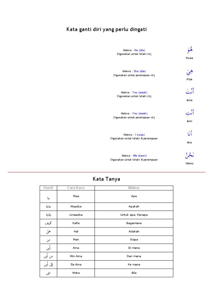 Belajar Bahasa Arab Pdf