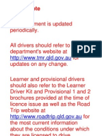 Queensland Drivers Handbook