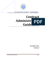 Contract Administration Guildlines