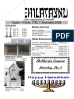 First Hebrew Congregation of Peekskill Bulletin - Decembe 2008