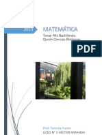 Matematica - Sexto Medicina 2013