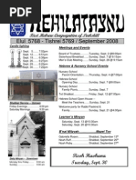 Download First Hebrew Congregation of Peekskill Bulletin - September 2008 by FirstHebrewPeekskill SN13041393 doc pdf