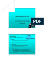 Evaluating Interfaces With Users