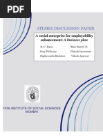 A Social Enterprise for Employability Enhancement a Bussiness Plan