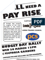 We All Need A Payrise Demo Leaflet