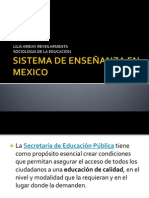 Sistema de Enseñanza en Mexico