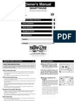 Manual Tripp Lite 750 USB PDF