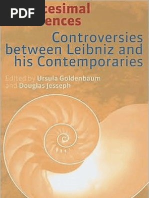 Infinitesimal Differences Controversies Between Leibniz - 
