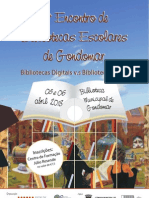 Cartaz Encontro Bibliotecas Escolares 2013