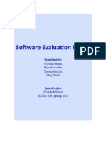 Software Evaluation Rubric
