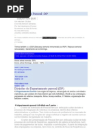 Departamento Pessoal Quadro Resumitivo