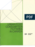 Urban Food Consumption Patterns in Canada