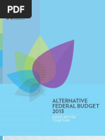 Alternate Federal Budget 2013