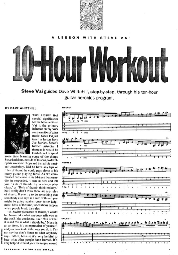 Steve Vai 10 Hour Workout PDF