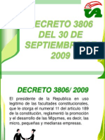 Decreto 3806 2009
