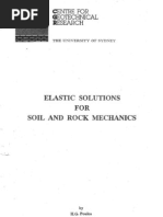 Elastic Solutions For Soil and Rock Mechanics by Poulos and