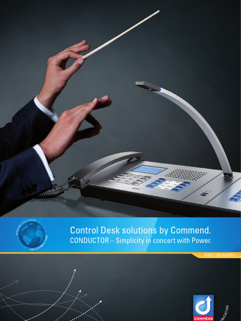 Commend CONDUCTOR Control Desk Overview | PDF | Mobile Phones | Session ...
