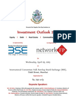 Seminar on Investment Outlook 2013 at BSE Organized by IMC & Network FP