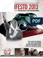 Pakistan Peoples Party Parliamentarians  Manifesto 14 March 2013