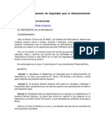 D.S #052-93 Reglamento de Seguridad para El Almacenamiento de Hidrocarburos