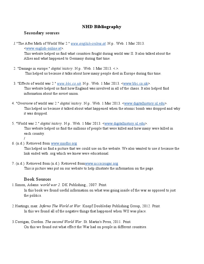 NHD Bibliography | PDF | Unrest
