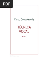 CURSO  - COMPLETO DE  TÉCNICA DE CANTO   -  pdf