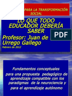 Lo Que Todo Educador Deberc3ada Saber